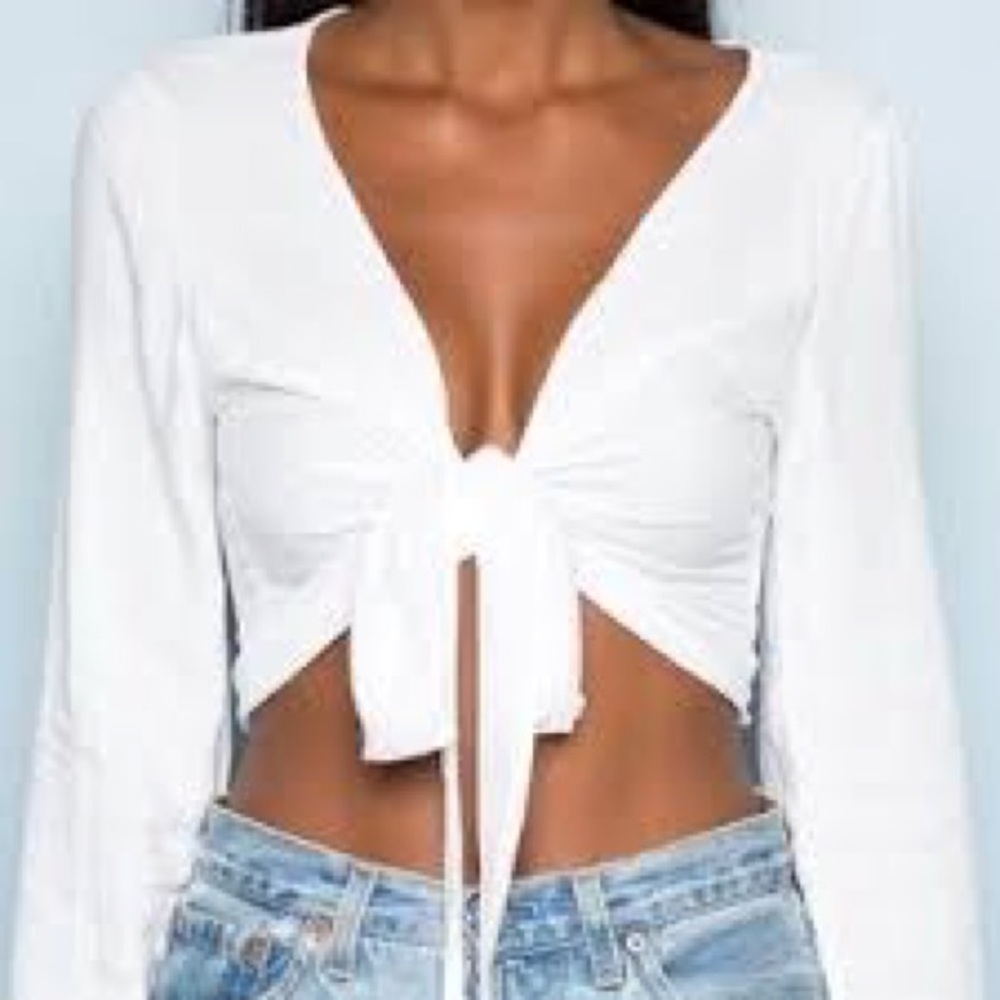 Brandy Melville tie/wrap top